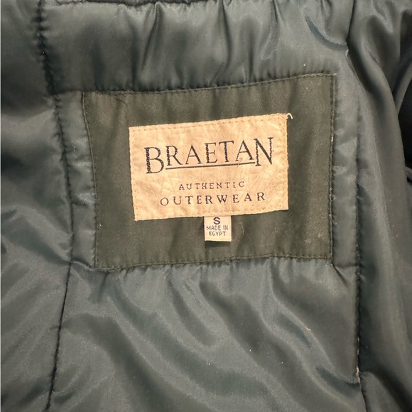 Vintage women’s Braetan faux fur hooded coat in green - Picture 9 of 12